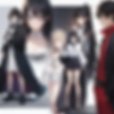 Character Archetypes in Manga Love Narratives Visual representation of common character archetypes in manga love stories, highlighting their unique traits.