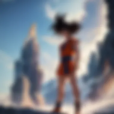 The tense confrontation between Goku and Raditz
