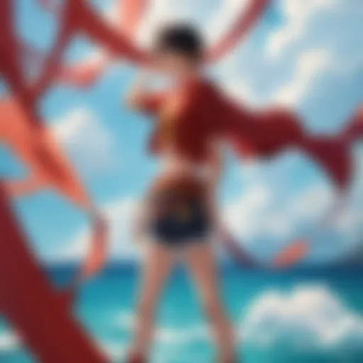 Symbolic representation of Luffy's determination