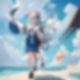 Appa hat displayed against a vibrant anime backdrop