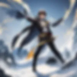 Artistic representation of a key character from 'Blade of the Phantom Master'