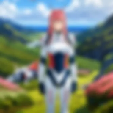 The world of Franxx with its unique landscapes