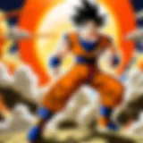 Epic battle scene from Dragon Ball Z movie