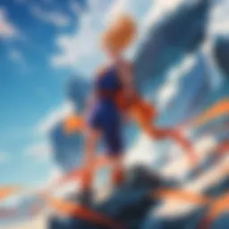 Goku's iconic transformation scene
