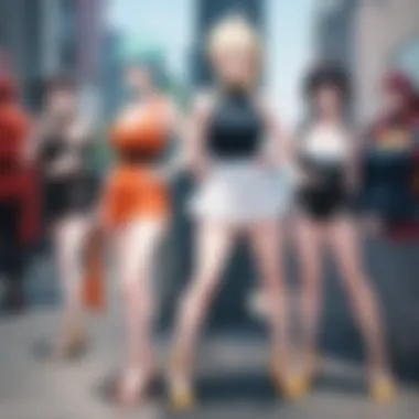Animation Style Comparison A scene depicting the contrasting animation styles between the Japanese and English versions