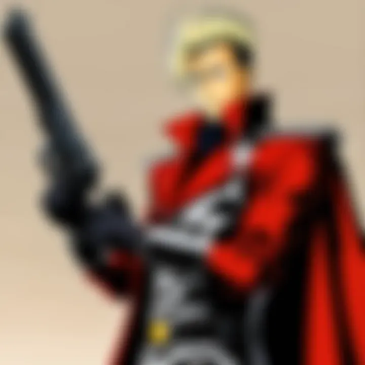 A character analysis of Vash the Stampede showcasing his duality.