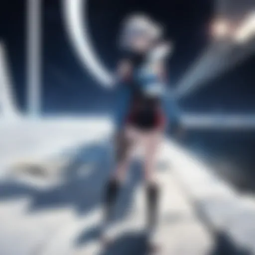 A character from Planetes gazing at the stars, symbolizing aspirations and dreams.
