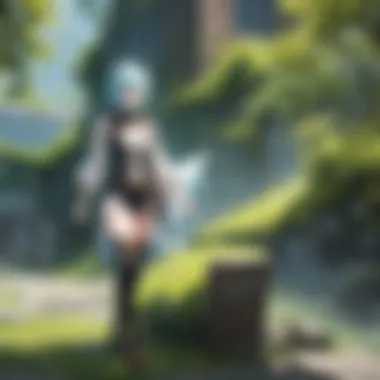 Fantasy Exploration A captivating fantasy landscape showcasing lush forests and mystical creatures