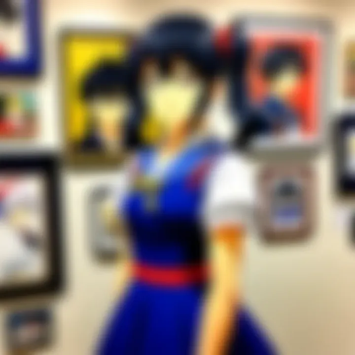 Exhibition of student artworks inspired by anime culture