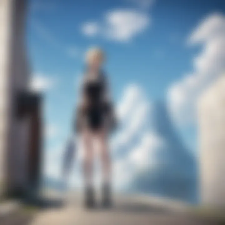 Artistic representation of Cloud Strife with his allies
