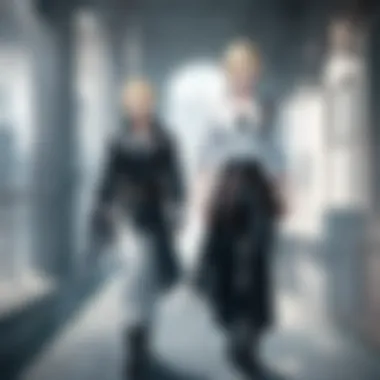 Symbolic imagery representing Cloud Strife's internal struggles