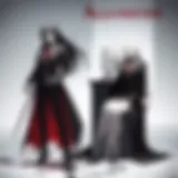 A captivating scene showcasing Alucard in action, emphasizing his formidable presence.