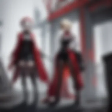 A dramatic portrayal of Seras Victoria, showcasing her transformation and inner conflict.