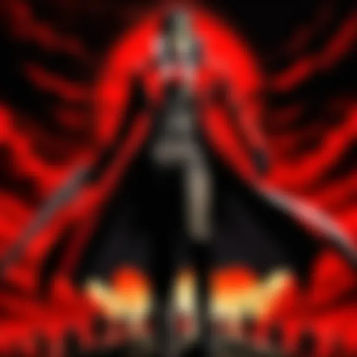A vibrant illustration of the show's thematic elements, including vampires and supernatural entities.
