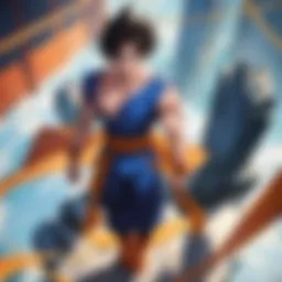 Goku and Vegeta in a dynamic battle pose