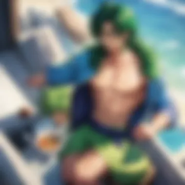 The Essence of Broly: A Portrait A close-up of Broly showcasing his intense expression