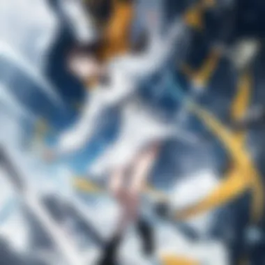 The Thrilling Action in Hunter x Hunter A dynamic moment from an intense battle in Hunter x Hunter