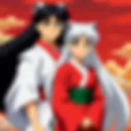 A detailed visual representation of Inuyasha and Kagome's evolving relationship in the sequel.