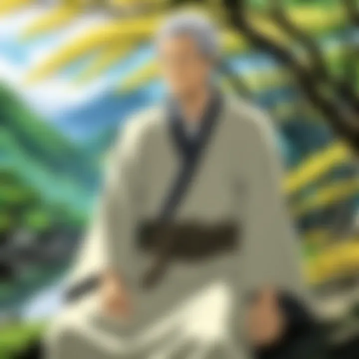 A serene river reflecting the beauty of nature in Mushishi