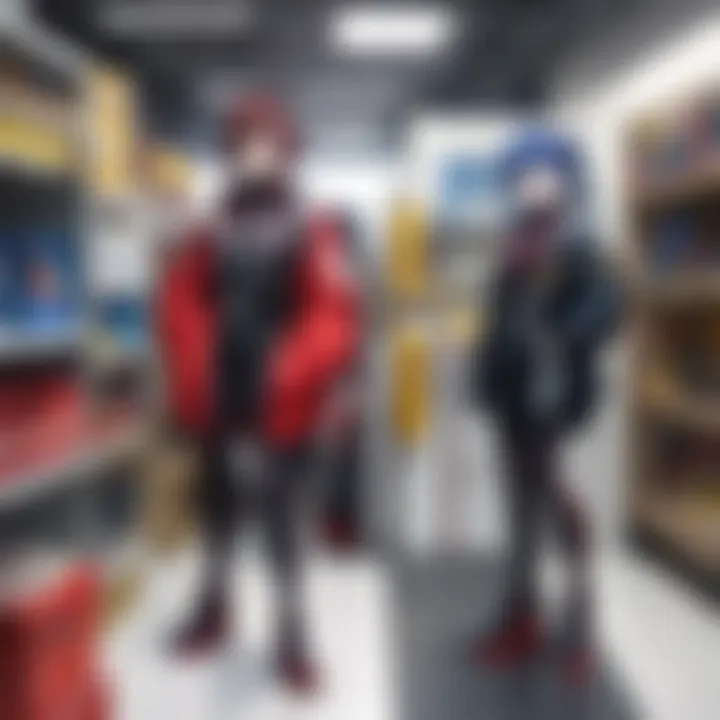 A vibrant display of various Newtype Gunpla models set against a thematic backdrop