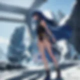 Outlaw Star's iconic spaceship showcased in a stellar setting