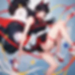 Visual representation of iconic moments from Ranma ½