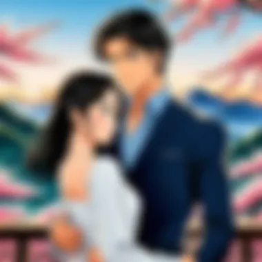 Character Development Scene A dynamic scene illustrating character development in a well-known romantic manga series.