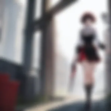 An engaging scene capturing a pivotal moment in the RWBY narrative.