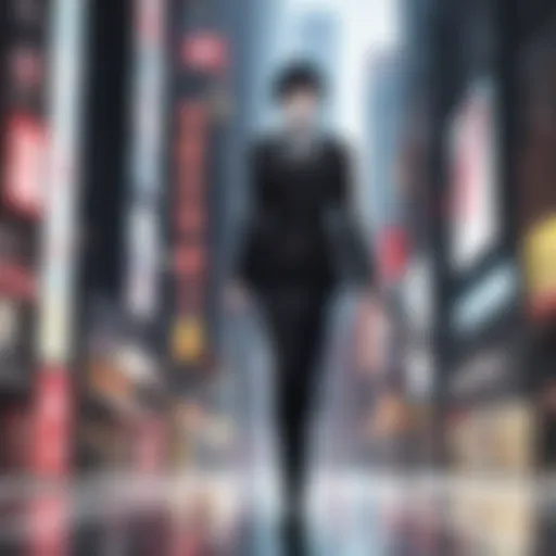 A dark, atmospheric cityscape reflecting the film noir influence of The Big O.