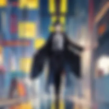 Existential Themes in The Big O A thematic illustration depicting existential themes found in The Big O.