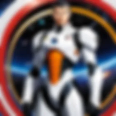 A close-up of a key character from The Big O, showcasing their unique style and personality.