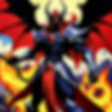 Harmony and Chaos: The World of Daemons and Slayers A serene landscape representing the world where daemons and slayers coexist, symbolizing the balance of light and darkness.