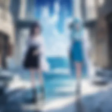 Character in a Dream Portal A character navigating through a dream-like portal