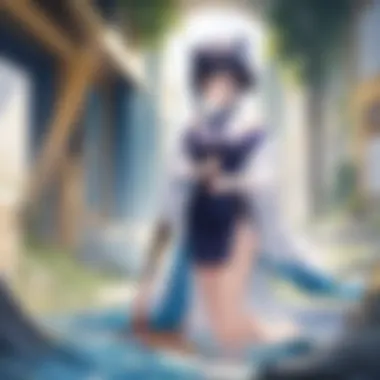 Essence of Mentorship in Anime A fantastical setting depicting the essence of mentorship in anime
