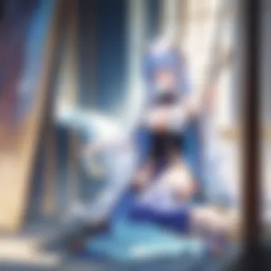 Guidance of the Magical Sempai Artistic representation of a magical sempai guiding a younger character