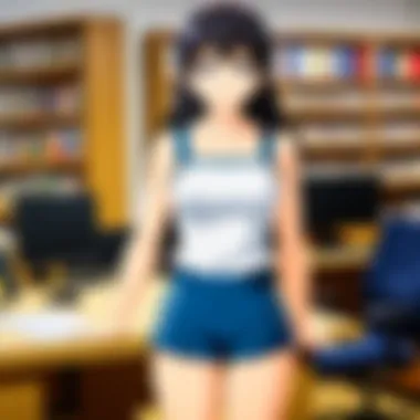 Inside the Anime Animation Studio A vibrant animation studio bustling with creativity and technology.