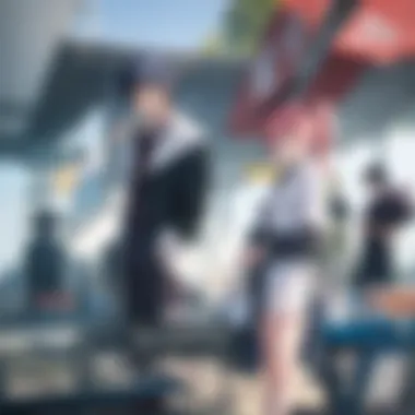 Aesthetic Brilliance in Anime Film Scenes A stunning visual of a completed anime film scene showcasing vibrant art.