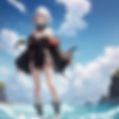 Yuno showcasing his wind magic powers