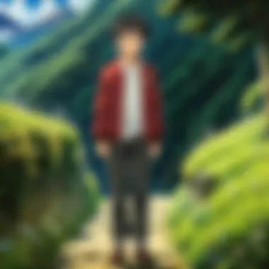 An emotional scene depicting an orphan character reflecting on their past