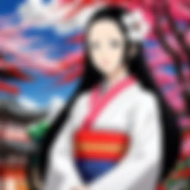 Illustration depicting cultural elements in Kaguya-sama