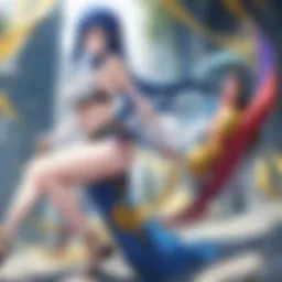 Vibrant scene from Fairy Tail showcasing magic and adventure
