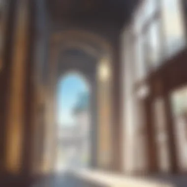 Anime Landscapes Featuring the House of the Sun Scenic landscape depicting the sun in an anime setting
