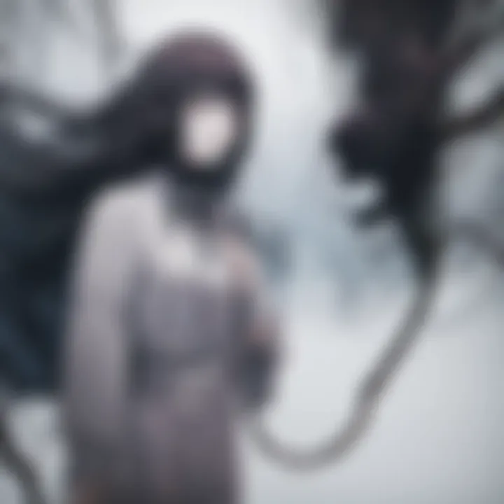 A haunting scene from Junji Ito's horror narrative, showcasing eerie landscapes and unsettling details.