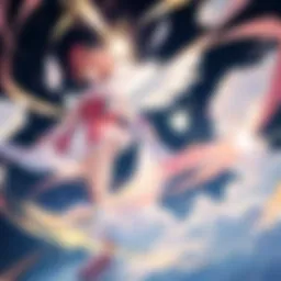 A vibrant illustration showcasing Sakura's magical transformations.