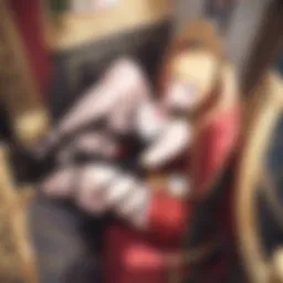 Artistic representation of the concept of gluttony in anime