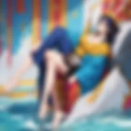 A visual representation of One Piece characters in Spanish dub context