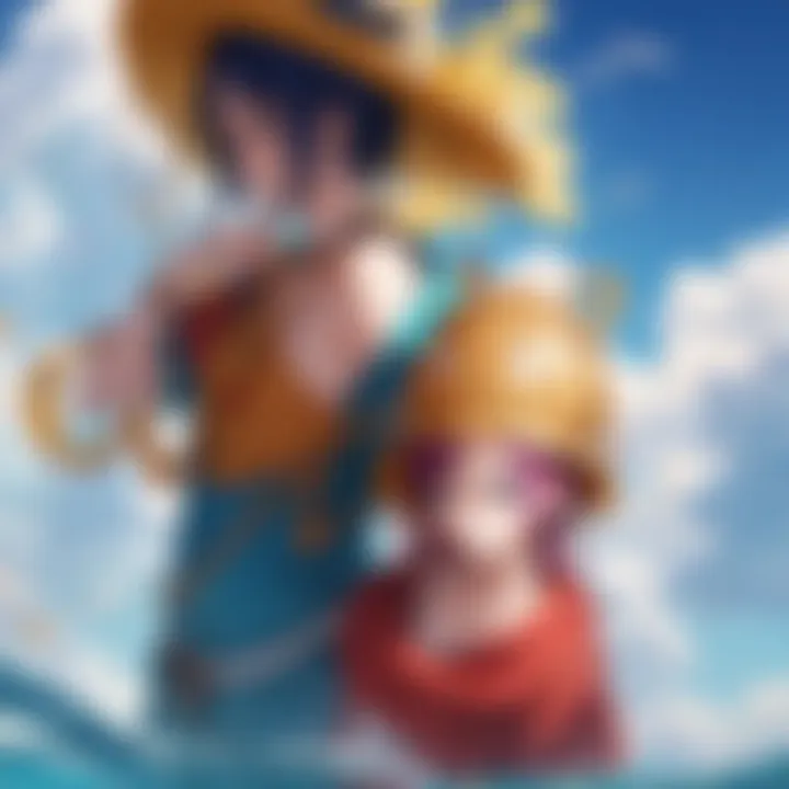An artistic representation of the One Piece world map emphasizing its vastness and adventure.