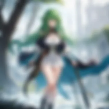 Fantasy Landscapes of Shield Hero An artistic depiction of the rich landscapes featured in Shield Hero, emphasizing the fantasy world.