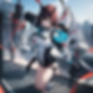 Time Travel Dynamics in Tokyo Revengers A dramatic scene depicting the time travel aspect of Tokyo Revengers