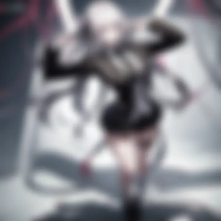 Screenshot from a Danganronpa episode highlighting key characters